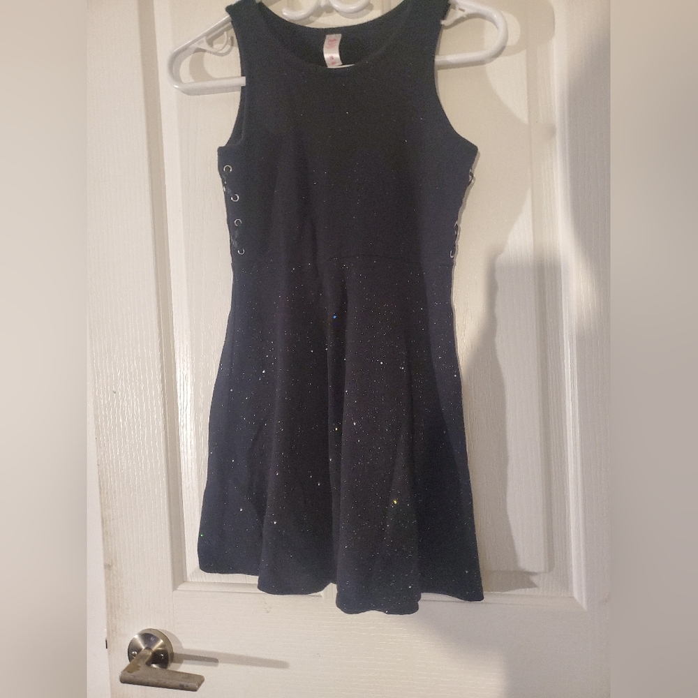 Justice Black Sparkle Kid's Dress